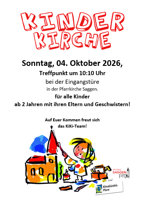 Einladung Kinderkirche